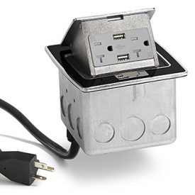 Lew Electric PUFP-CT-BK-20A-2USB-WC