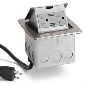 Lew Electric PUFP-CT-SS-20A-2USB-WC