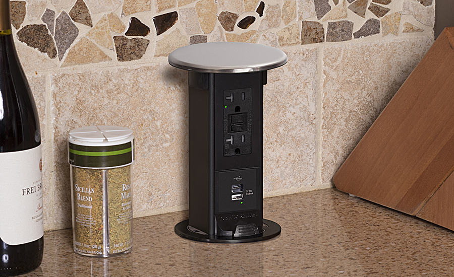 Spill Proof Kitchen Pop Up Receptacle