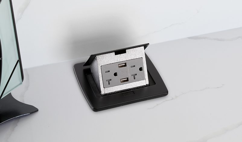 Carlon pop-up receptacle